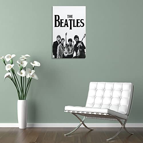 Poster classique noir et blanc The Beatles – Peinture décorative sur toile – Impression murale et image d’art moderne… - Les Beatles, Paul McCartney, John Lennon, RIngo Starr, George Harrison Poster classique noir et blanc The Beatles - Peinture décorative sur toile - Impression murale et image d'art moderne… – Image 6