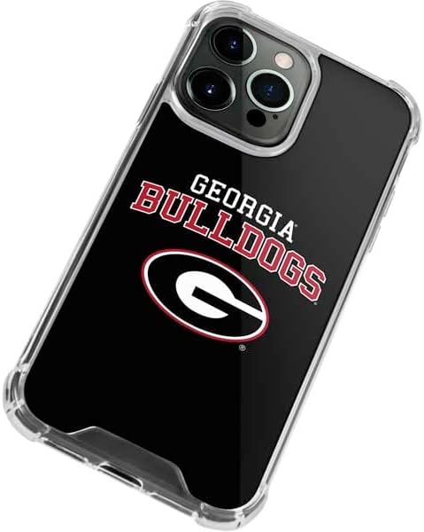 Skinit Clear Phone Case Compatible with iPhone 14 Pro Max - Officially Licensed University of Georgia Bulldogs Design