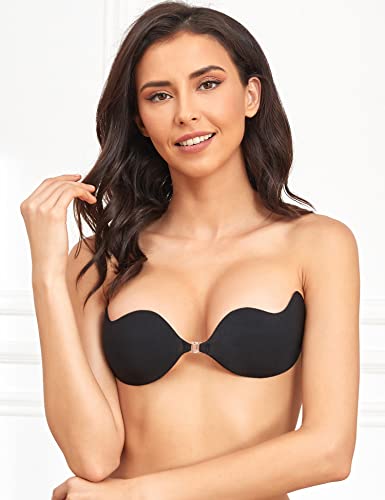 Adarados Super Sticky Invisible Strapless Push Up Bra Self Adhesive Reusable Backless Bras For Women #TOP3