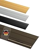 Gedotec Perfil de Transición Aluminio Plano Autoadhesivo Übergangsschiene Ancho 37mm 3 Farben 100cm &200cm Calidad de Marca para Su Sala de Estar - Aluminio bronce anodizado, 100 cm