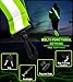 LED Reflective Running Gear High Visibility Reflective Belt Sash with Armband for Walking at Night,Adjustable Running Safety Gear Light Up Running Belt for Runners Walkers Men Women (Green)