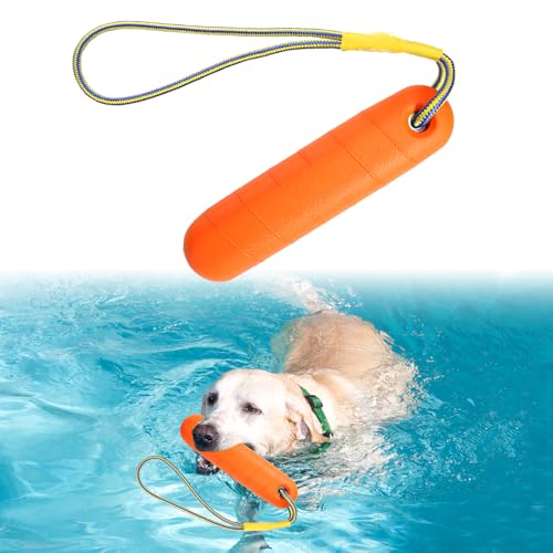 DUTIFUL Hundespielzeug Wasserspielzeug Hund Schwimmspielzeug für Hunde Interaktives Hundespielzeug Hundetraining with Nylon Rope Hunde Spielzeug für Mittelgroße Große Hund (Orange)