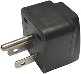 ZOER US Travel Plug Adapter UK/EU/in/AU/JP/CN/Italy/Asia/Brazil to USA Type B,EU to US Mini Travel Adaptor and Converter,Wall Outlet Power Charger,Grounded USA Wall Plug
