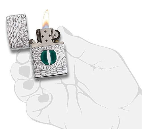 Encendedor Zippo Armor Ojo de Dragón Cromado miniatura 5