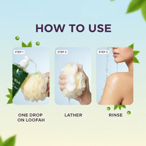Image of Aloe Vera Body Wash & Shower Gel 300ml | Deep Cleansing & Hydrating | Removes Dirt, Oil & Body Acne | Refreshing Daily Bath Wash | Suitable for All Skin Types