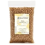 Cera Candelilla GT | Durezza eccezionale di 67 °C | Ideale per candele vegane e durevoli | Migliora la durata degli stoppini in cotone | Versatile per lucidanti. I 250 gr