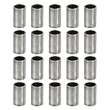 PATIKIL M5 Stahlabstandshalter, 40 Stück Metallabstandshalter Stahl 5mm ID x 6mm OD x 10mm L Kohlenstoffstahl Abstandshalter Rund für 1/5 Zoll oder M5 Schraubenbolzen