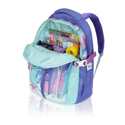 Image of uppercase Sprout School Backpack | Well-Padded, Double Compartment, Organizers, Side Bottle Pocket | For Boys & Girls | 500 Days Warranty