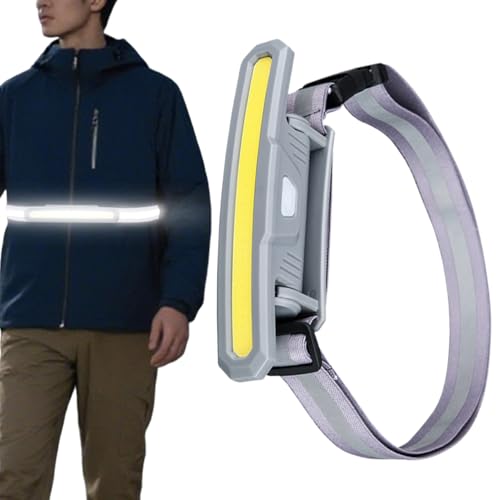 Furtryvl Luces de correr para corredores | Lámpara de correa de cintura giratoria de 180 grados | Luces de corredor para seguridad nocturna - para hombres y mujeres, al aire libre, camping, ciclismo