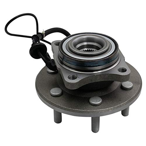Image of TRQ Rear Left and Right Wheel Bearing and Hub Assembly Set 2 Piece Compatible with 2015-2017 Ford Expedition 2015-2017 Lincoln Navigator