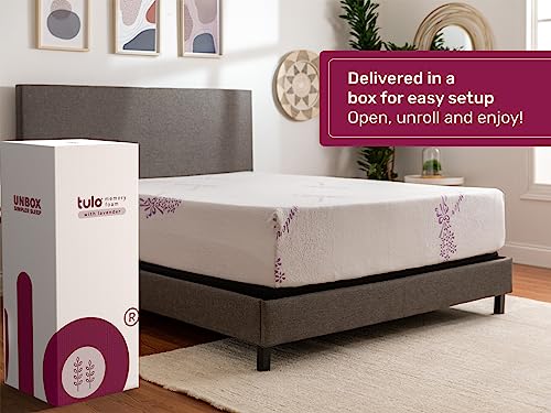 Tulo-by-Mattress-Firm-12-INCH-Memory-Foam-Lavender-Mattress-Pain-REDUCING-Pressure-Relief-Queen-Size