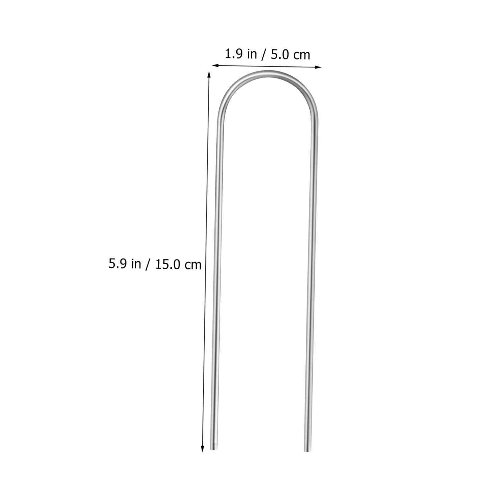 SUPVOX 100piezas Estacas De Hierro para Tiendas Clavos para Fijación De Membranas y Césped Artificial