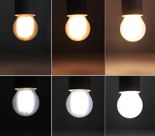 Miniatura 4 de Bombilla de filamento LED regulable G45 de 4 W, bombillas LED Edison vintage E26, lámpara de base media para el hogar, luz colgante antigua, forma