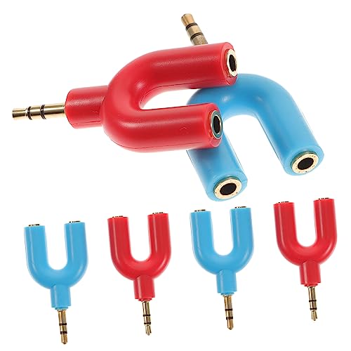 DIYEAH 6Piezas Adaptador de Auriculares Divisor de Audio Entre Dispositivos Compatible con PC y Tabletas