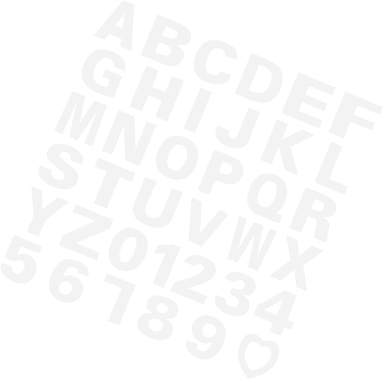 37pcs DIY Cake Stencil with Number Alphabet and Heart Templates Odorless White Embryo Molds for Birthday Cakes and Desserts Baking Tools for Home and Professional Use