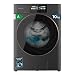 Cecotec Waschmaschine Trockner 10-6Kg Frontlader Bolero Wash&Dry 106950 Autodose Inverter 3D Steel A, 1400 U/min, 13 Programme, Inverter Plus Motor, Core Matrix Bildschirm 9,2", Smooth Wash, XXL Tür