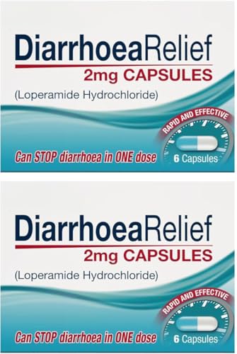 2X 6 Diarrhea Relief Capsules Loperamide 2 mg – Bundled by Smart Cutie