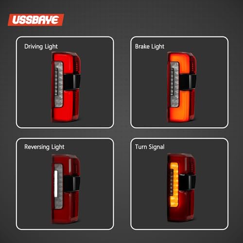 Image of LED Tail Lights For 2023-2026 Ford Super Duty Platinum /Limited Right | F250 /F350 /F450 Rear Taillights Assembly OEM Replace PC3Z13404C (W /Blind Spot Barket W /O Radar Passenger Side)