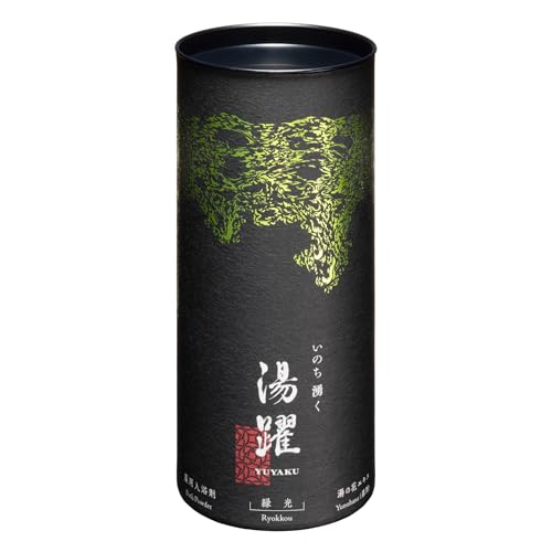 湯躍 ゆやく 入浴剤 緑光 円筒 60g×3包入り プレゼント 花籠の香り 緑色 透明湯 薬用 バスソルト 医薬部外品