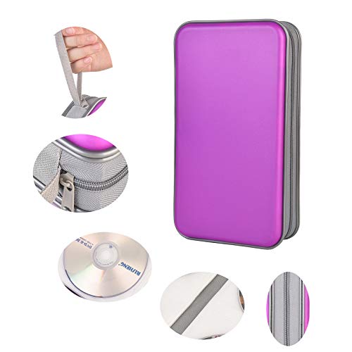 image for UENTIP 96 Capacity CD Case,Portable DVD Hard Plastic Case Holder CD Or