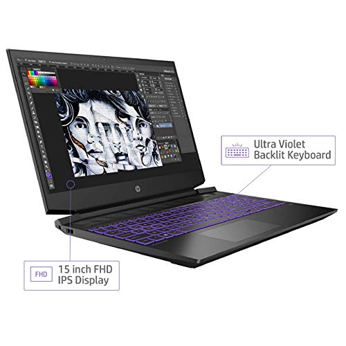 Image of HP Pavilion Gaming 15-ec0026AX 15.6 inch (39.62cms) Gaming Laptop (Ryzen 5 3550H /8GB /1TB HDD + 256GB SSD /Windows 10 Home /3GB NVIDIA GTX 1050 Graphics), Shadow Black