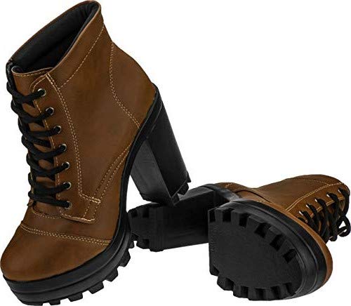 Coturno Lumiss Salto Alto Original (37, Caramelo)