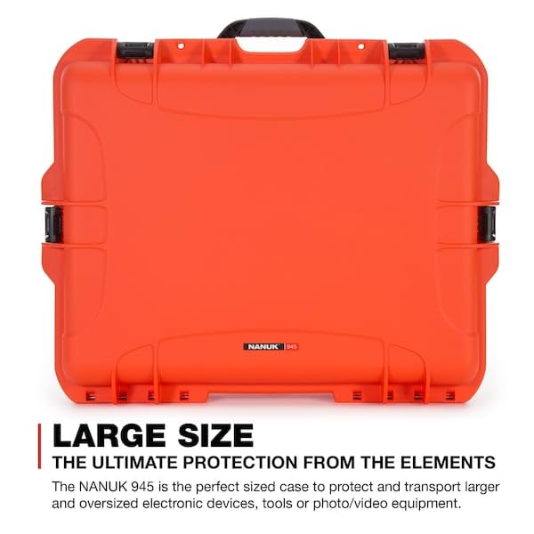 Maleta rígida impermeable NANUK 945 con espuma naranja miniatura 3