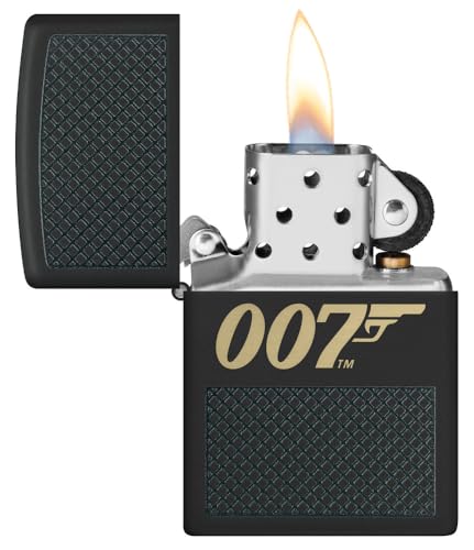 Encendedor Zippo James Bond Negro Mate miniatura 3