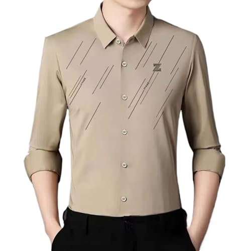 Impression rayée et motif lettre : le haut pour hommes boutonné indispensable cet automne