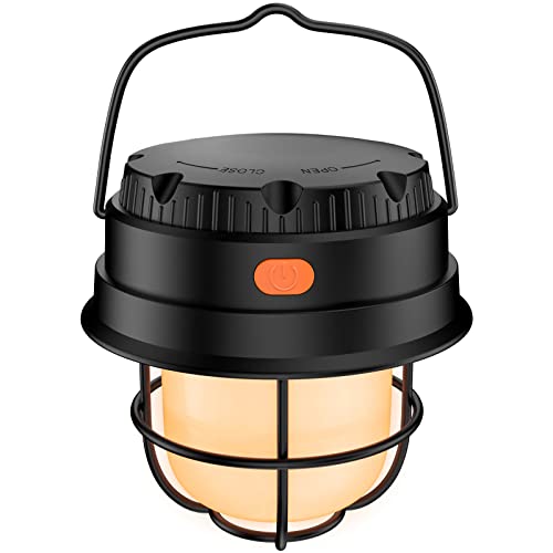 Tavaler Campinglampe, LED Camping Lampe Batteriebetrieben 4 Leuchtmodi Dimmbar Camping Lampen Batterie AA Zeltlampe IPX5 Wasserdicht Camping Licht Notfallleuchte für Stromausfällen, Wandern, Notfall Cover