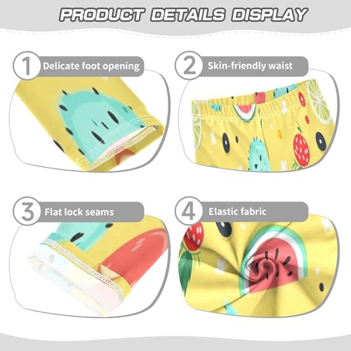 Bolaz Toddler Girls Leggings Printed Yoga Pants Leggings Watermelon Pineapple for Kids3