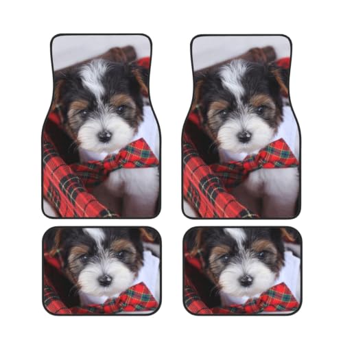 Alfombrillas para coche de neopreno y accesorios para coche con diseño de cachorros de Biewer Terrier