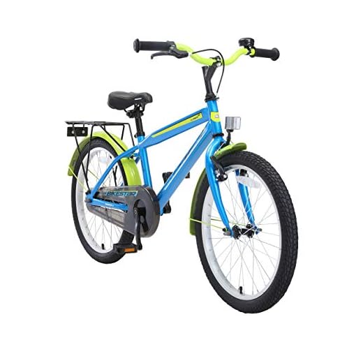 BIKESTAR Bicicleta Infantil para niñas a Partir de 6 años | Bici 20 Pulgadas con Frenos | 20" Edición Moderna Azul Verde