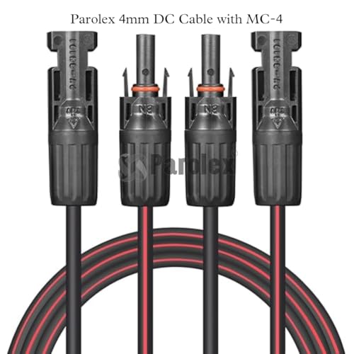 Image of Solar 4mm DC Cable with MC-4 Connector for Solar Panel Connection (15m Red + 15m Black)
