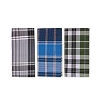 Neoteric Handloom 100% Cotton Checked Lungi/Dhoti/Sarong/Wrap for Mens - 3 Piece Combo Pack