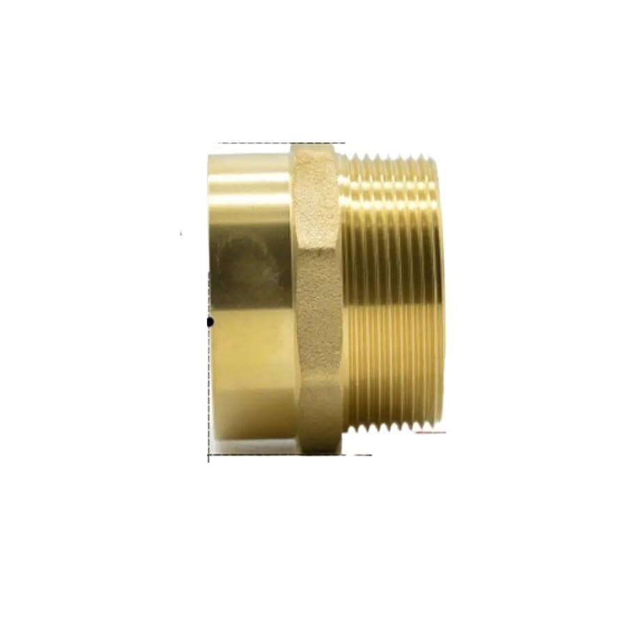 DN50 G 2" BSPP Male x 54mm Weld Socket Brass Pipe Fitting Coupler Adapter Water Gas Oil NWPNLXEA