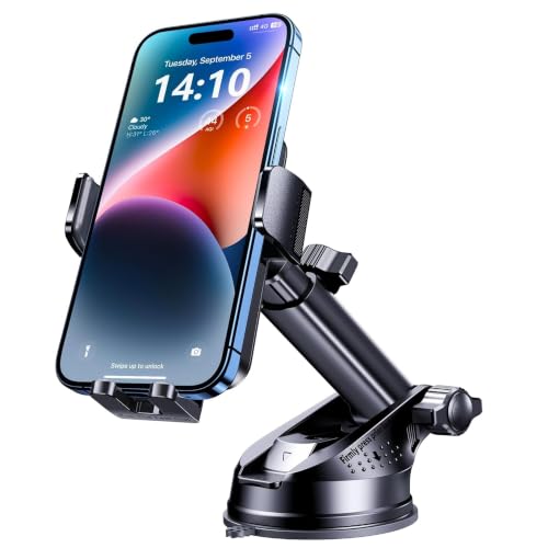 Image of Highdas Car Phone Holder for Magsafe - Premium Portable Mount for Mirror & Dashboard, 360 Adjustable Mobile for iPhone 17 /16 /15 /14 /13 /12 | Strongest Suction with 1-Year Warranty with Car Perfume