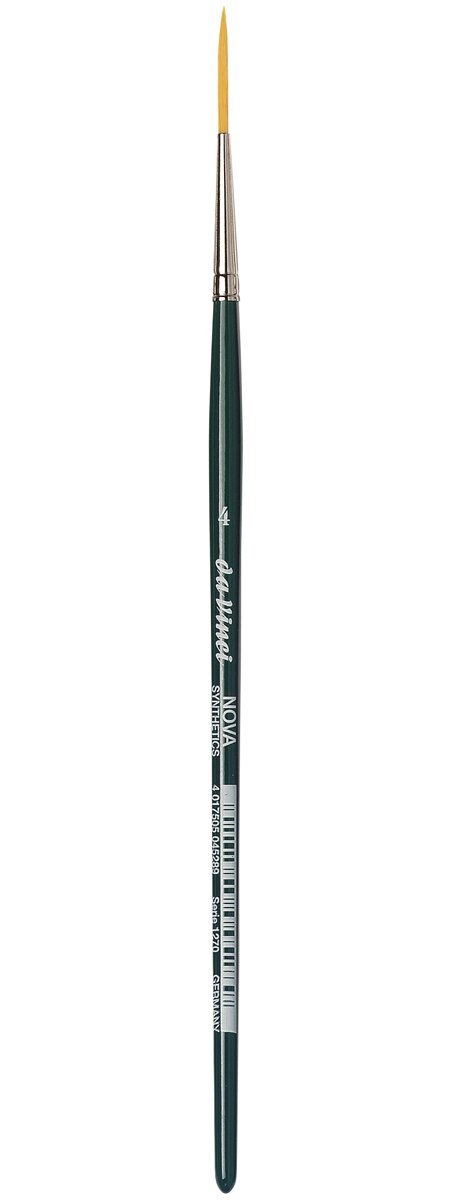 Da Vinci 1270 Series Lettering Brush, Synthetic Fiber, Green, 19.1 x 0.17 x 30 cm