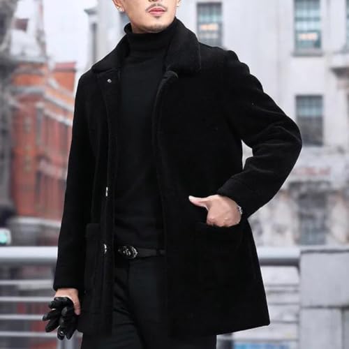 Veste en velours synthétique homme vêtement extérieur décontracté