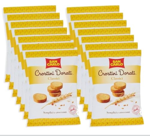 14 x 75g San Carlo Crostini Dorati Classici, Semplici e Croccanti