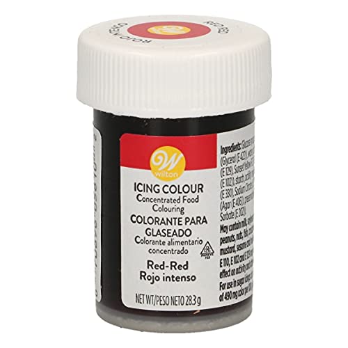 Wilton Colorante Alimenticio para Glaseado en Pasta, 28.3g, Color Rojo Rojo, 04-0-0036