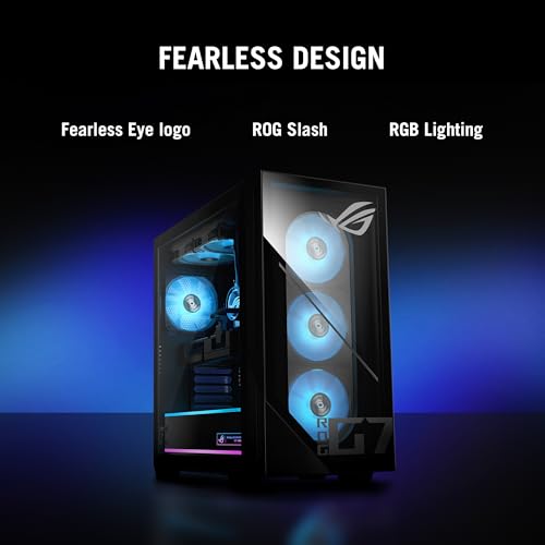 Image of ASUS ROG GM700 (2025) Gaming Desktop PC, AMD Ryzen 7 8700F (Beats Intel i7-14700F), NVIDIA GeForce RTX 5060, 2TB M.2 NVMe PCIe 4 SSD, 32GB DDR5 RAM, Windows 11