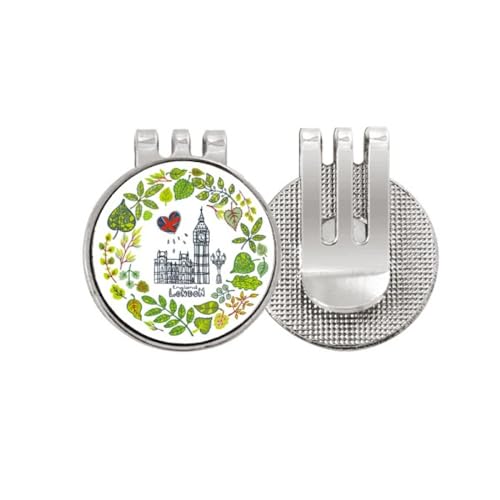 Marqueur de balle de golf Big Ben jeton magnétique Angleterre accessoire émail