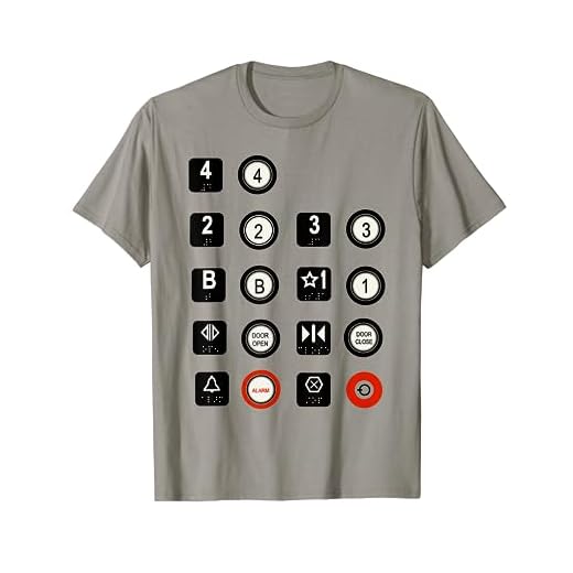 Elevator T-Shirt Elevator Buttons
