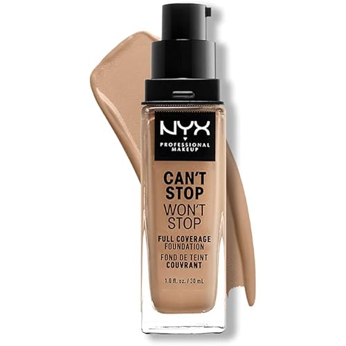 NYX PROFESSIONAL MAKEUP Can't Stop Won't Stop Foundation, 24h Full Coverage Matte Finish - Classic Tan