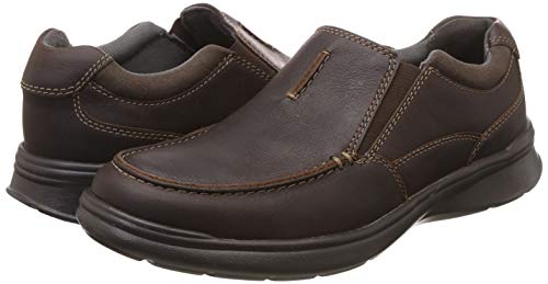 Image of Clarks Men's Cotrell Free Brown Oily Boat Shoes - 7 UK /India (41 EU)(91261315637070)