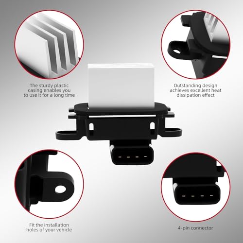 Image of Nakkaa YH-1829 HVAC Blower Motor Control Module Resistor Compatible with Expedition 2010-2017 150 (F series) 2010-2014 Navigator 2011-2017 BL3Z19E624A