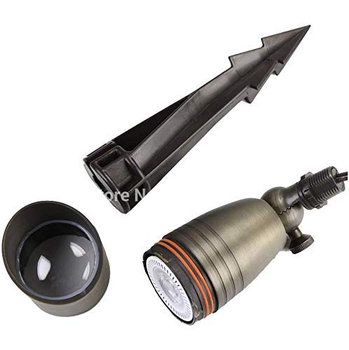 Novabright Spb06 Brass Led Spotlight Outdoor Low Voltage Landscape Lights For House Patio Yard Garden Pathway Waterproof Heavy Duty Spot Light Ip65 12V Ac/Dc Mr16 Not Included #TOP3