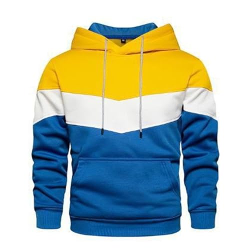 Veste ample à blocs de couleurs homme avec poches latérales et coupe oversize moderne