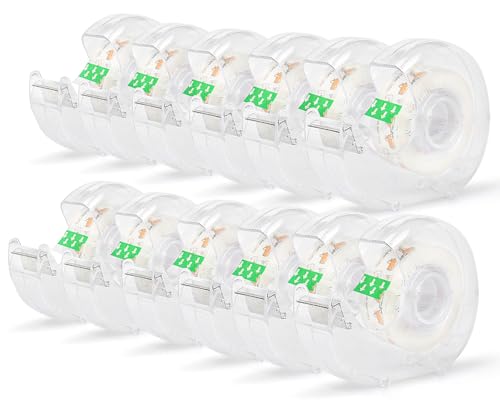 Ruban adhésif transparent sans trace avec distributeur pour réparations faciles